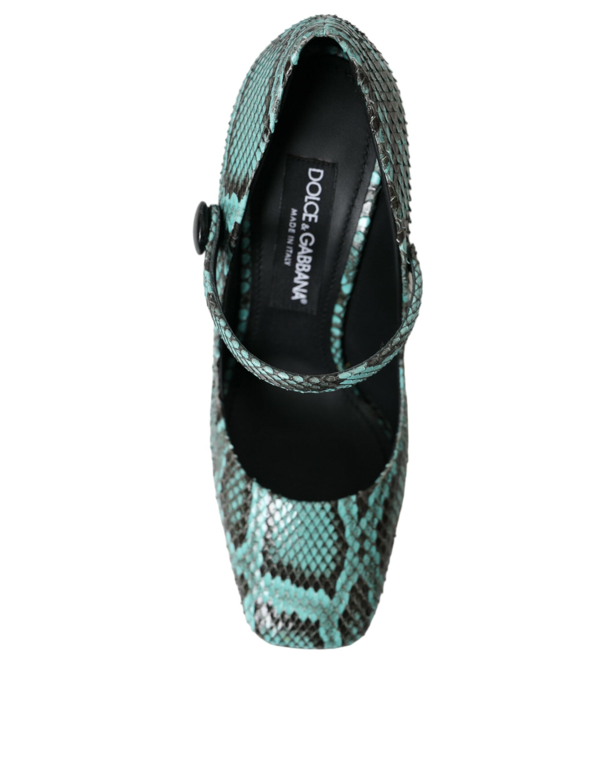 Παπούτσια Dolce &amp; Gabbana Aqua Python Leather Mary Jane Pumps