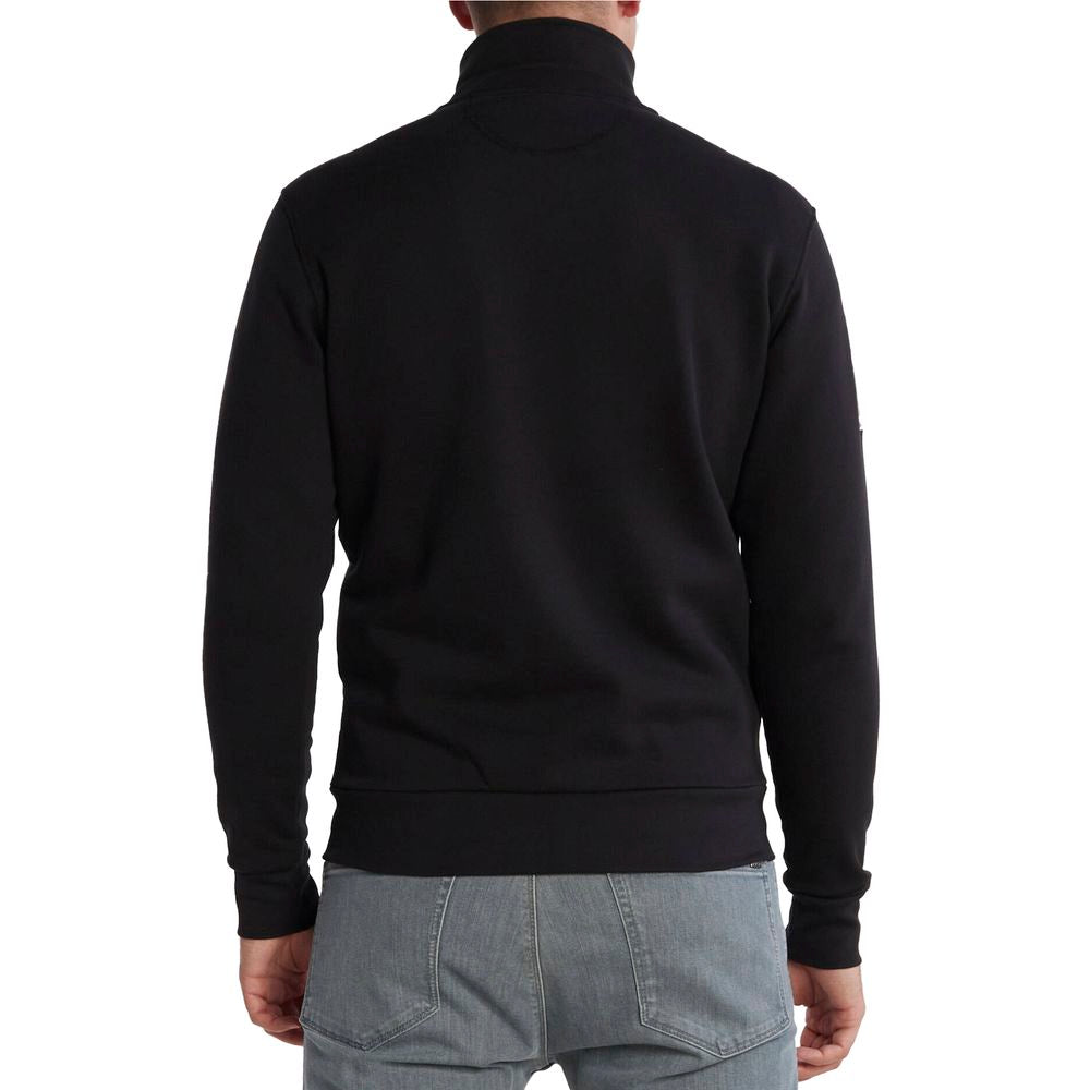 La Martina Black Cotton Sweater