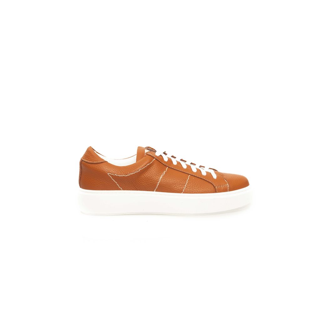 Cerruti 1881 Orange COW Δερμάτινο Sneaker