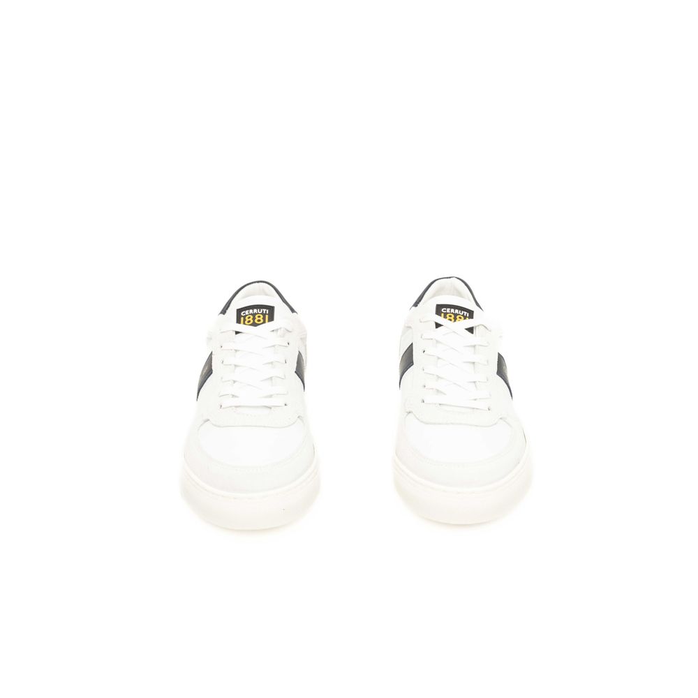 Cerruti 1881 White COW Δερμάτινο Sneaker