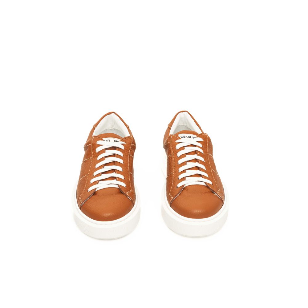 Cerruti 1881 Orange COW Δερμάτινο Sneaker