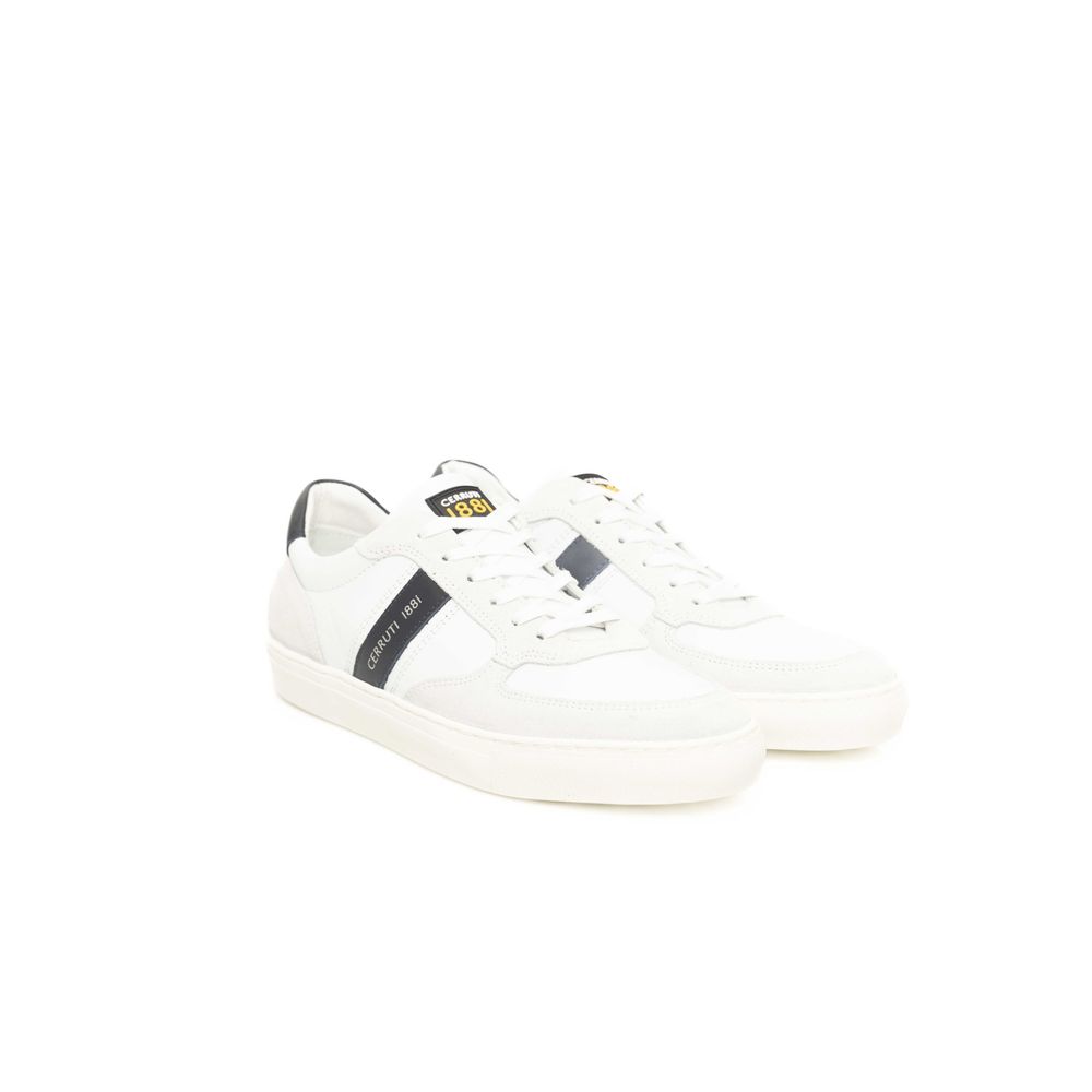 Cerruti 1881 White COW Δερμάτινο Sneaker