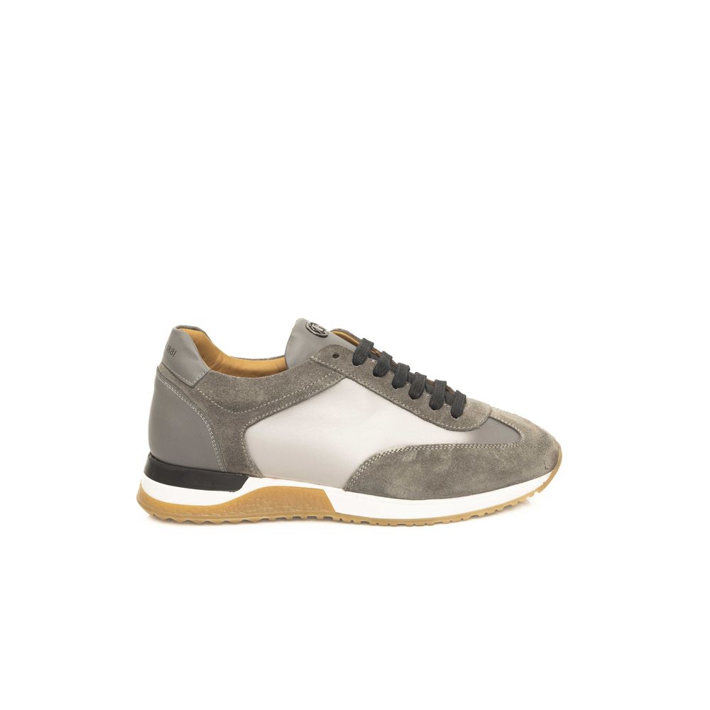 Cerruti 1881 Grey COW Δερμάτινο Sneaker