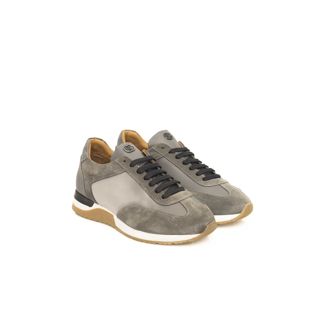 Cerruti 1881 Grey COW Δερμάτινο Sneaker