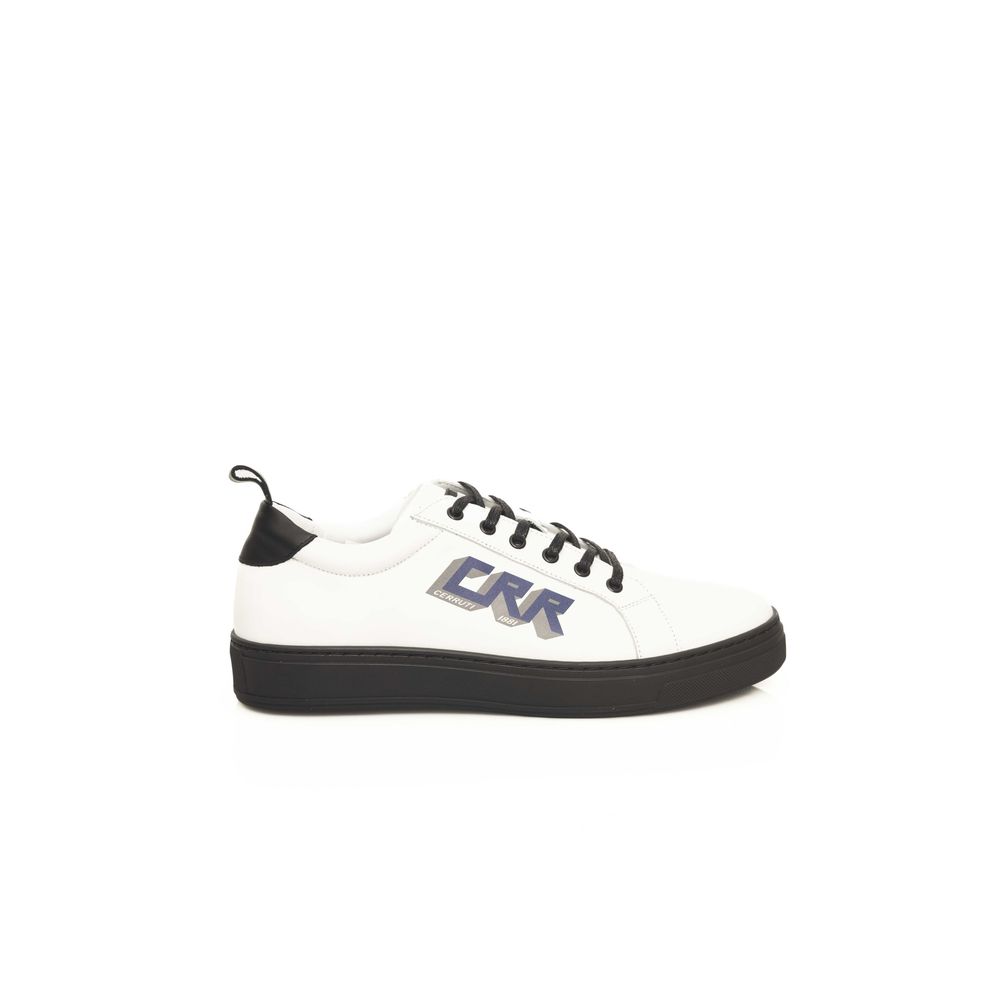 Cerruti 1881 White COW Δερμάτινο Sneaker