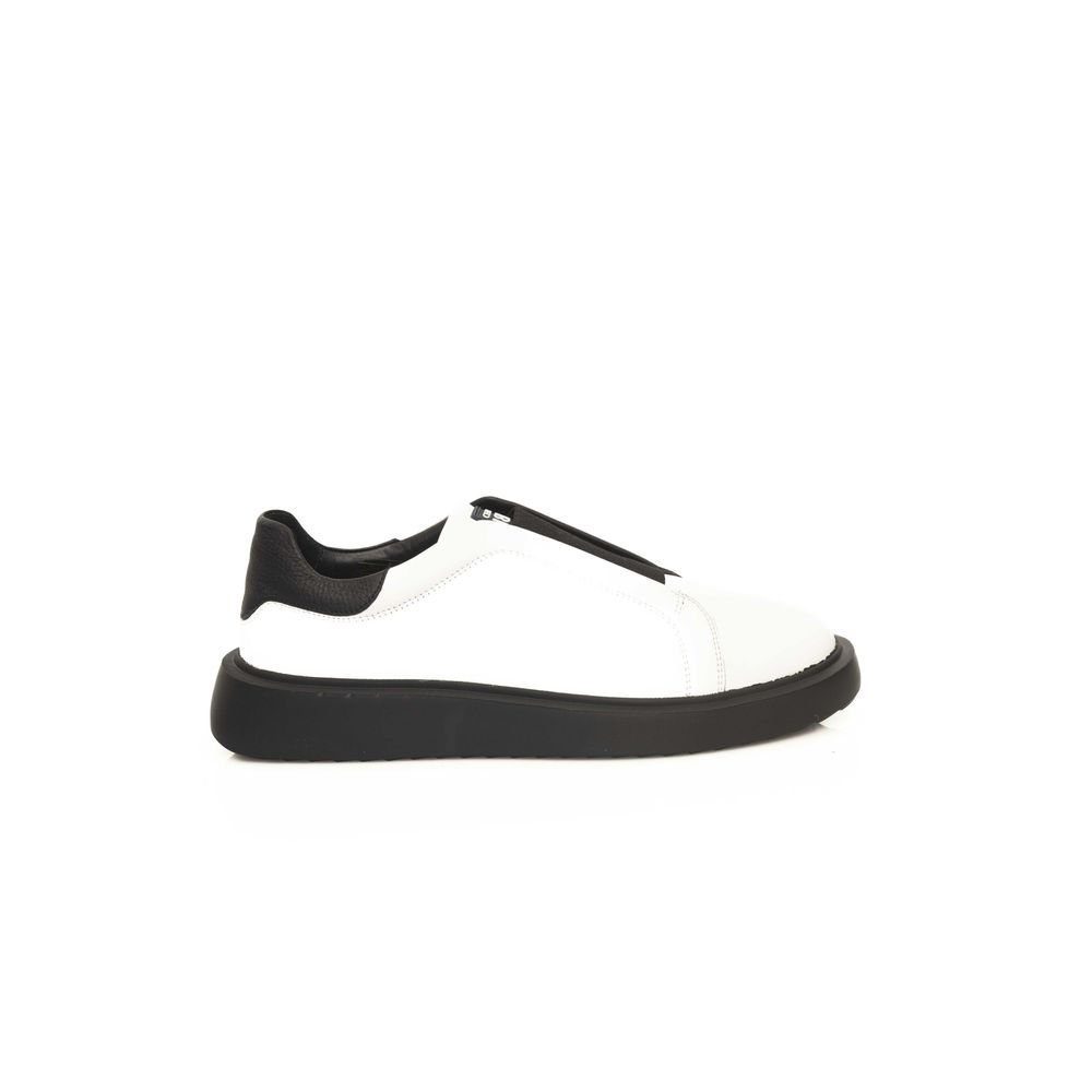 Cerruti 1881 White CALF Δερμάτινο Sneaker