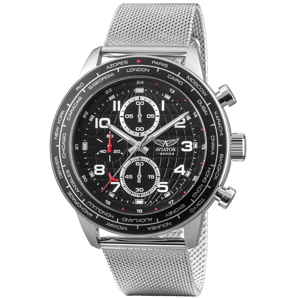 Aviator Silver Men Watch