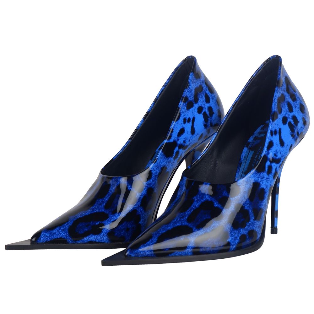 Αντλία Dolce &amp; Gabbana Blue Leather Di Calfskin Pump