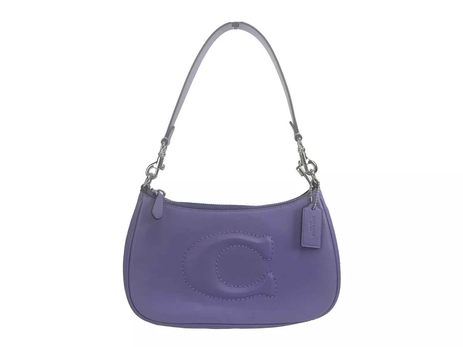 COACH Teri Smooth Leather Crossbody Τσάντα Πορτοφόλι Μωβ