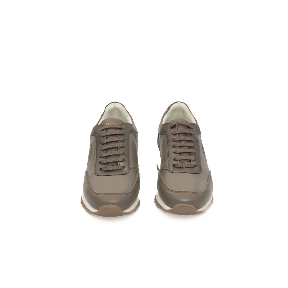 Cerruti 1881 Beige Δερμάτινο Sneaker COW