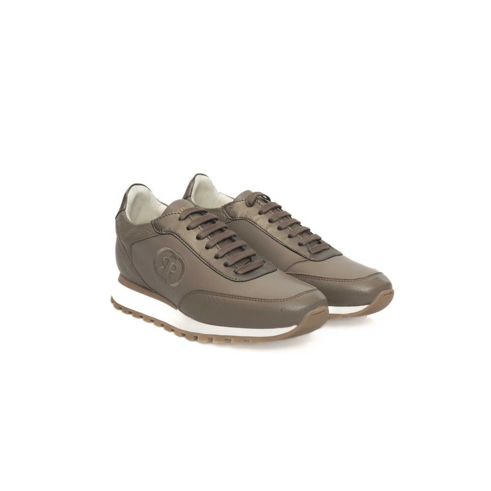 Cerruti 1881 Beige Δερμάτινο Sneaker COW