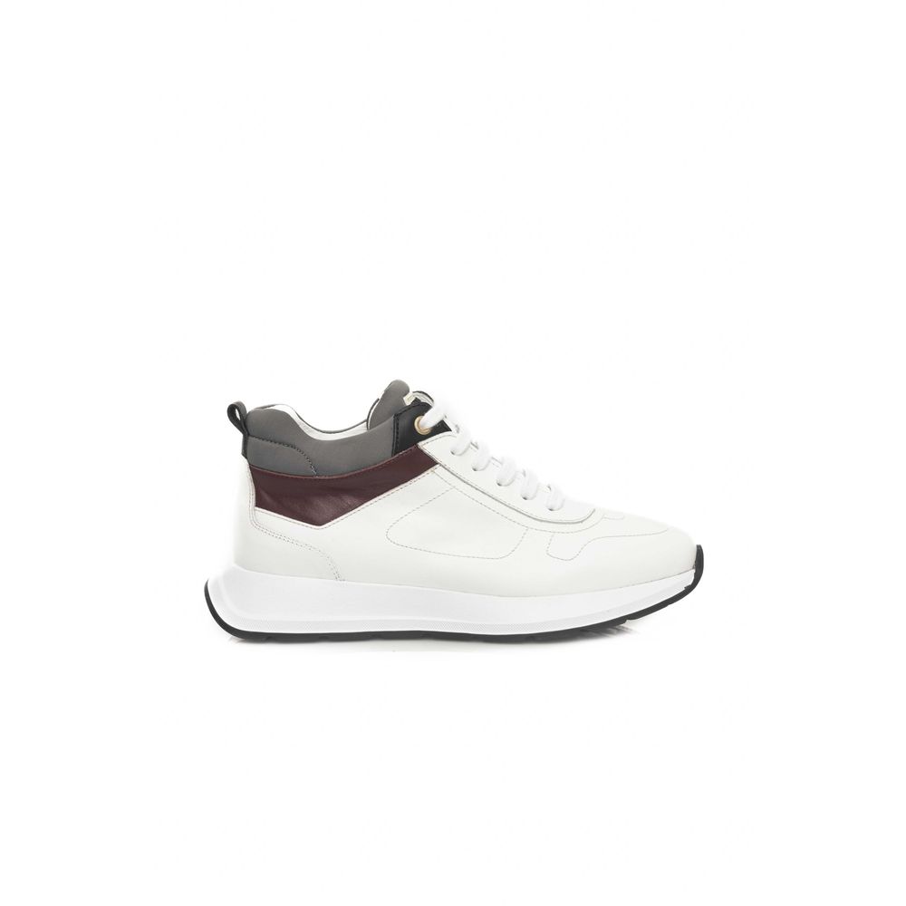 Cerruti 1881 White COW Δερμάτινο Sneaker