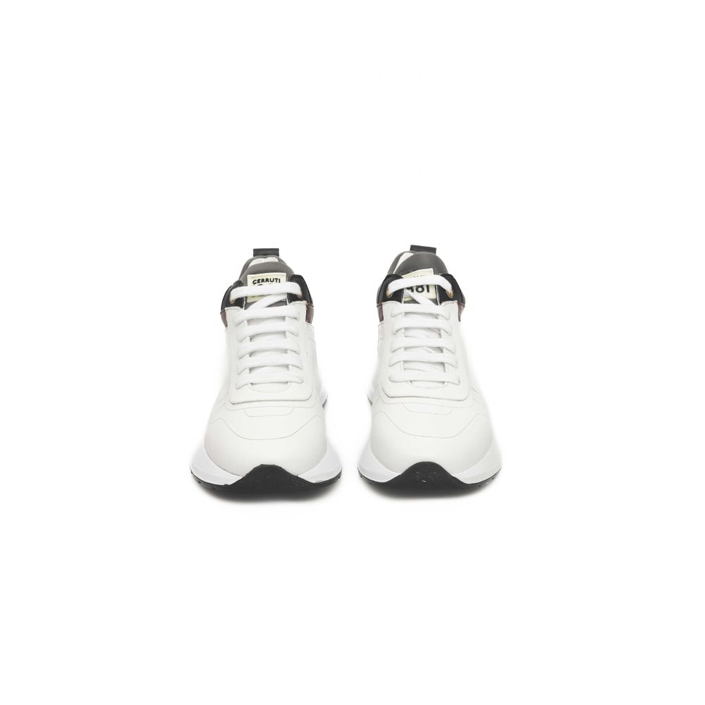 Cerruti 1881 White COW Δερμάτινο Sneaker