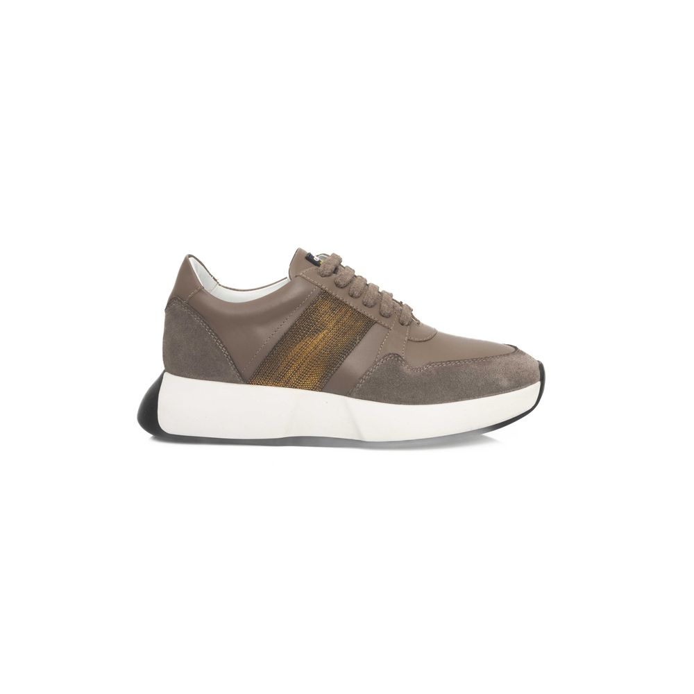 Cerruti 1881 Beige Δερμάτινο Sneaker COW