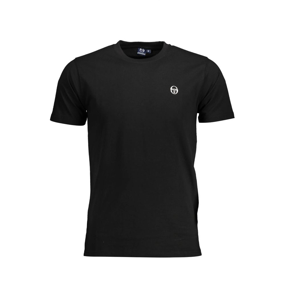 Μπλουζάκι Sergio Tacchini μαύρο βαμβακερό