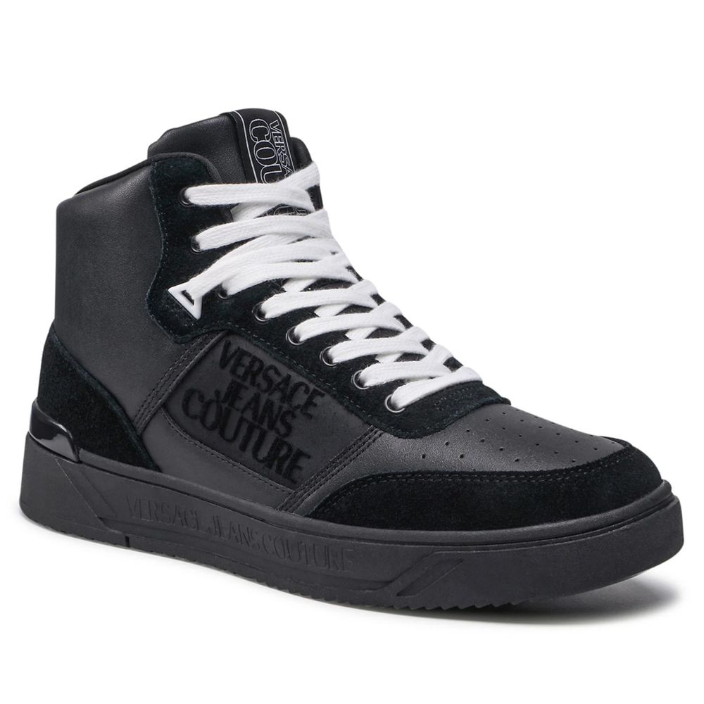 Versace Jeans Μαύρο Δερμάτινο Di Calfskin Sneaker