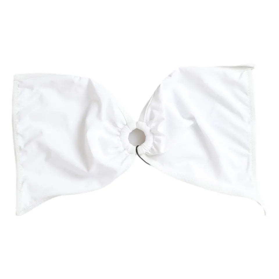 Μπικίνι μαγιό Dolce &amp; Gabbana White Nylon Stretch