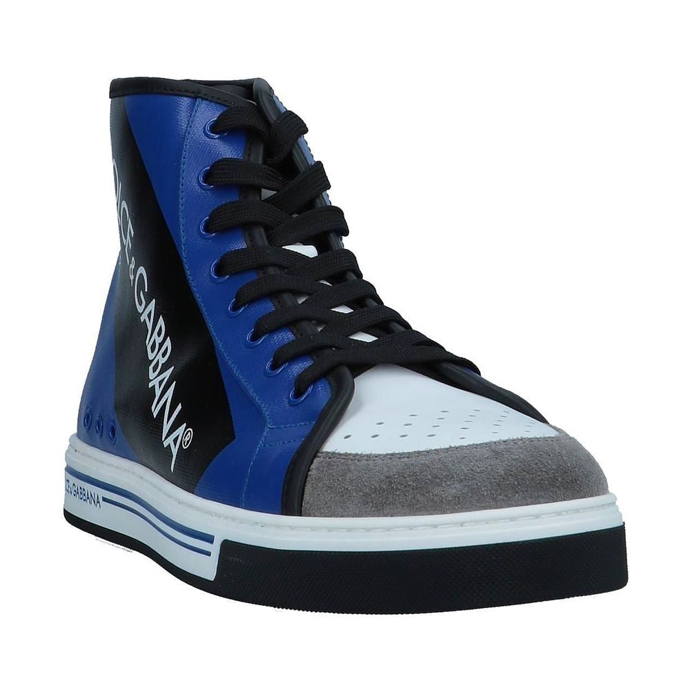 Dolce &amp; Gabbana Blue Cotton Sneaker