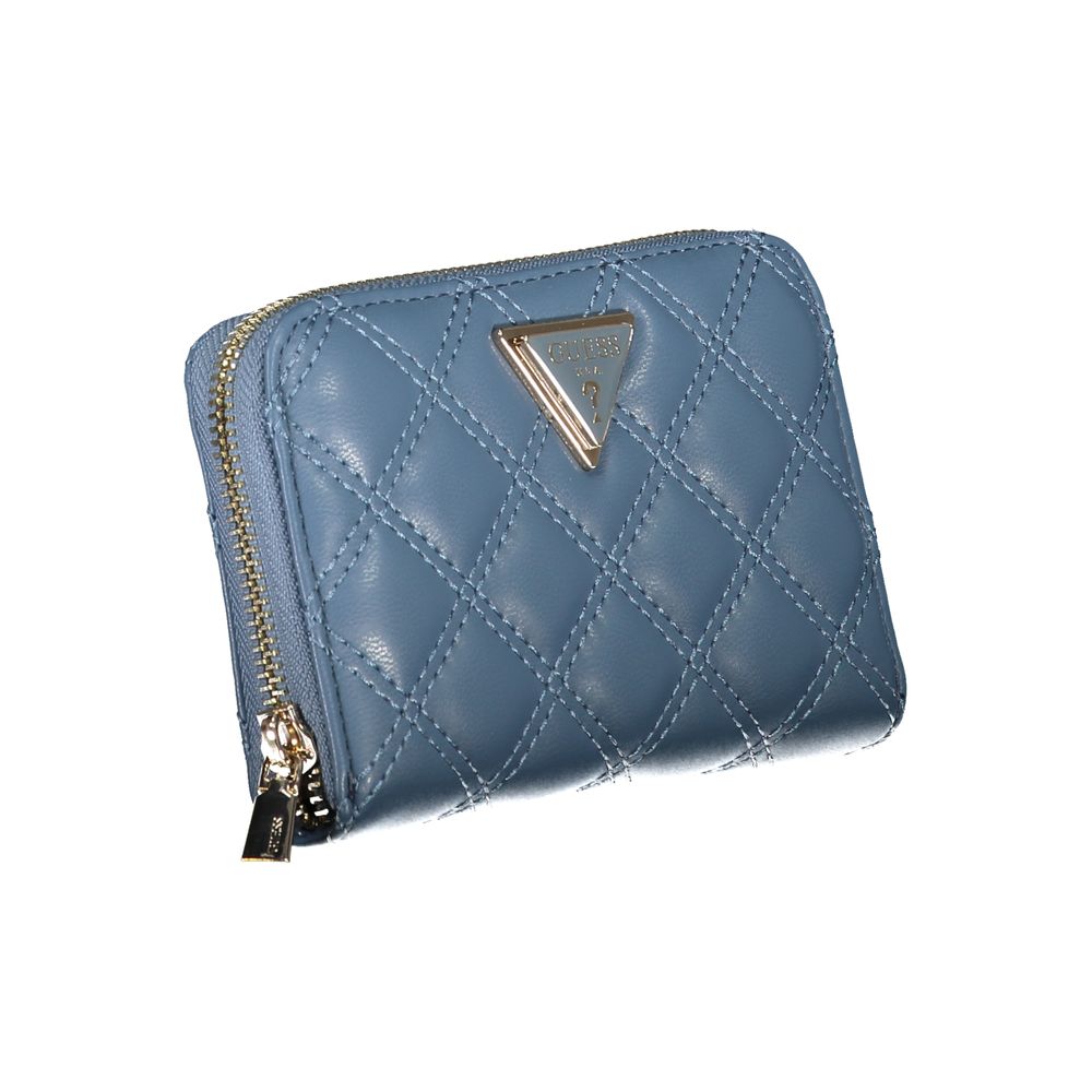 Guess Jeans Blue Polyethylene Wallet