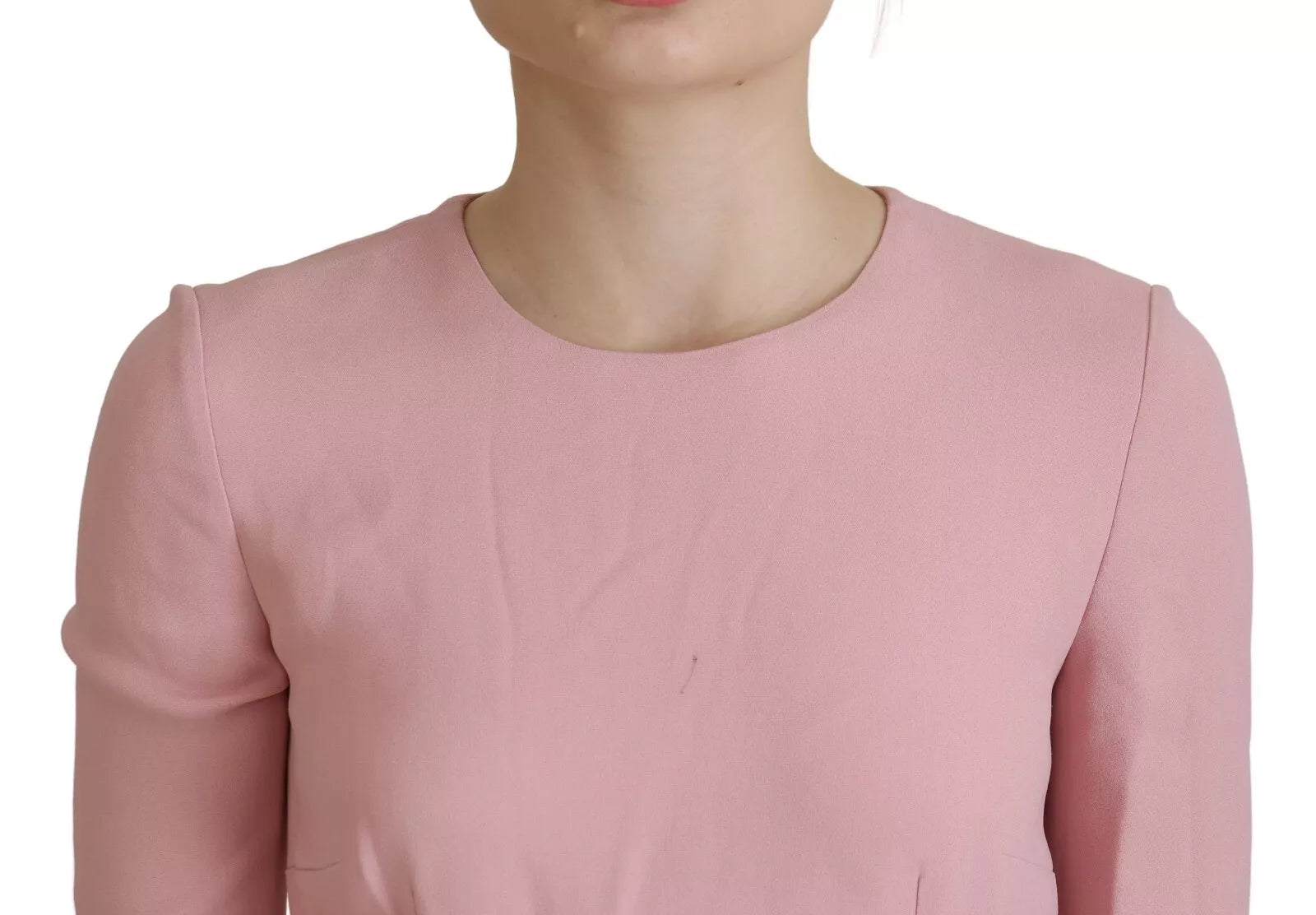 Φόρεμα Dolce &amp; Gabbana Pink Flare Viscose 3/4 σε γραμμή Α