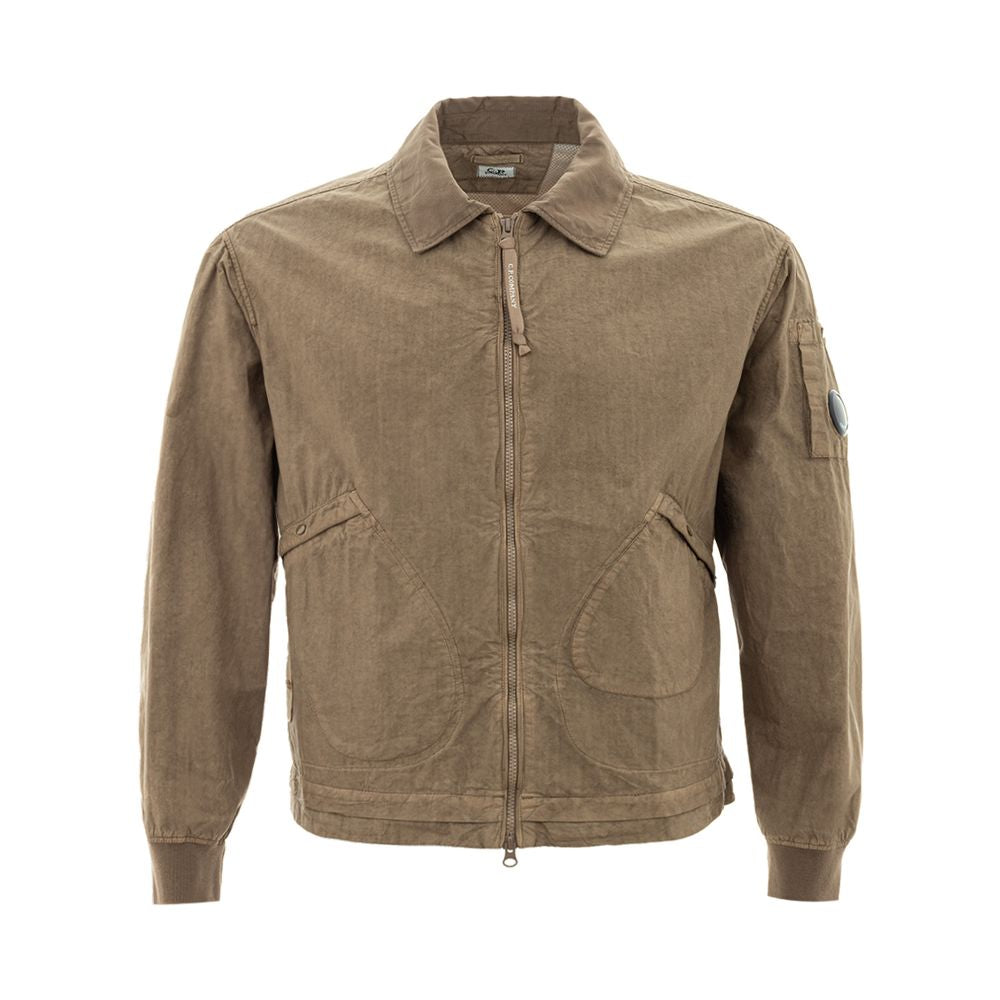 Ανδρικό μπουφάν CP Company Beige Cotton Elegance