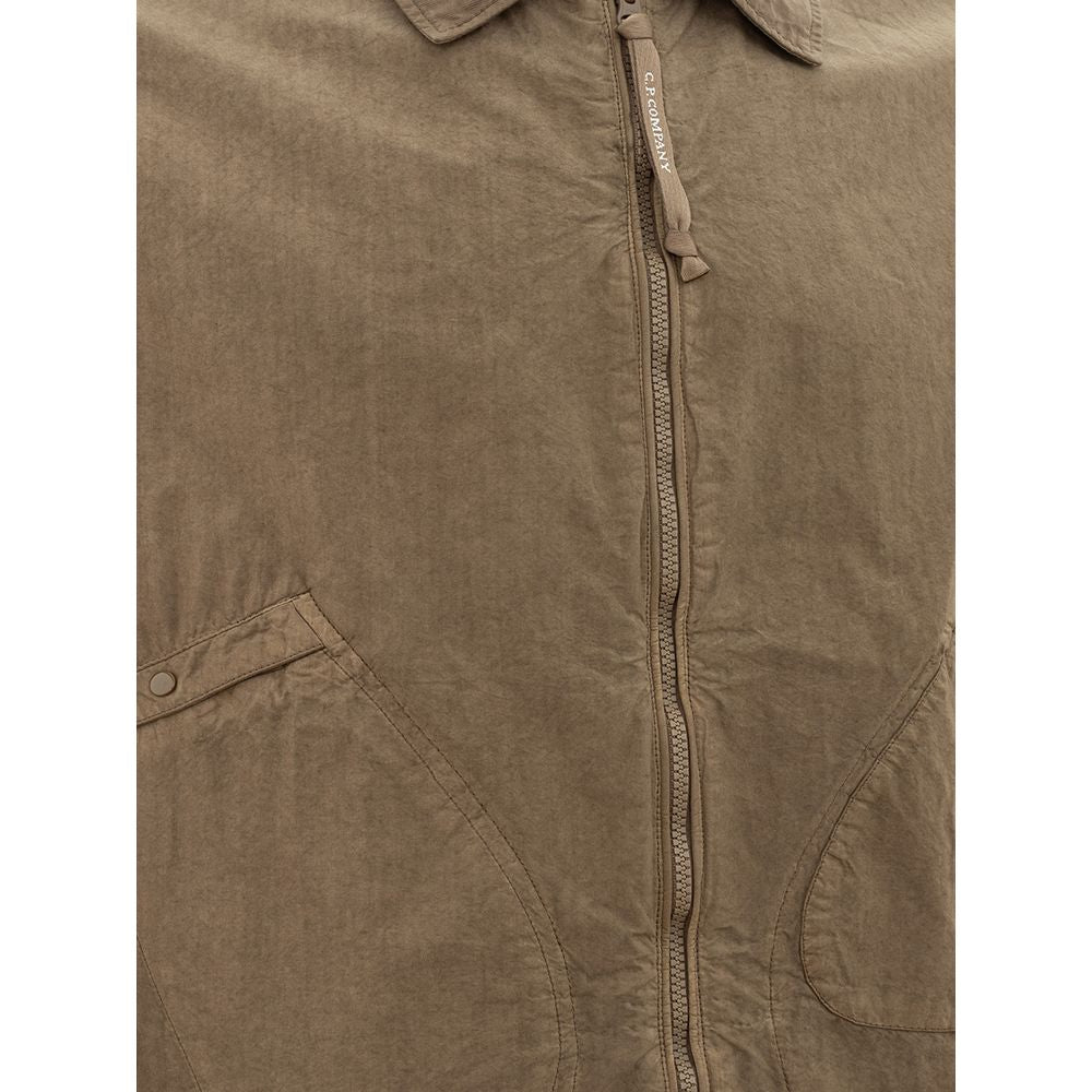 Ανδρικό μπουφάν CP Company Beige Cotton Elegance