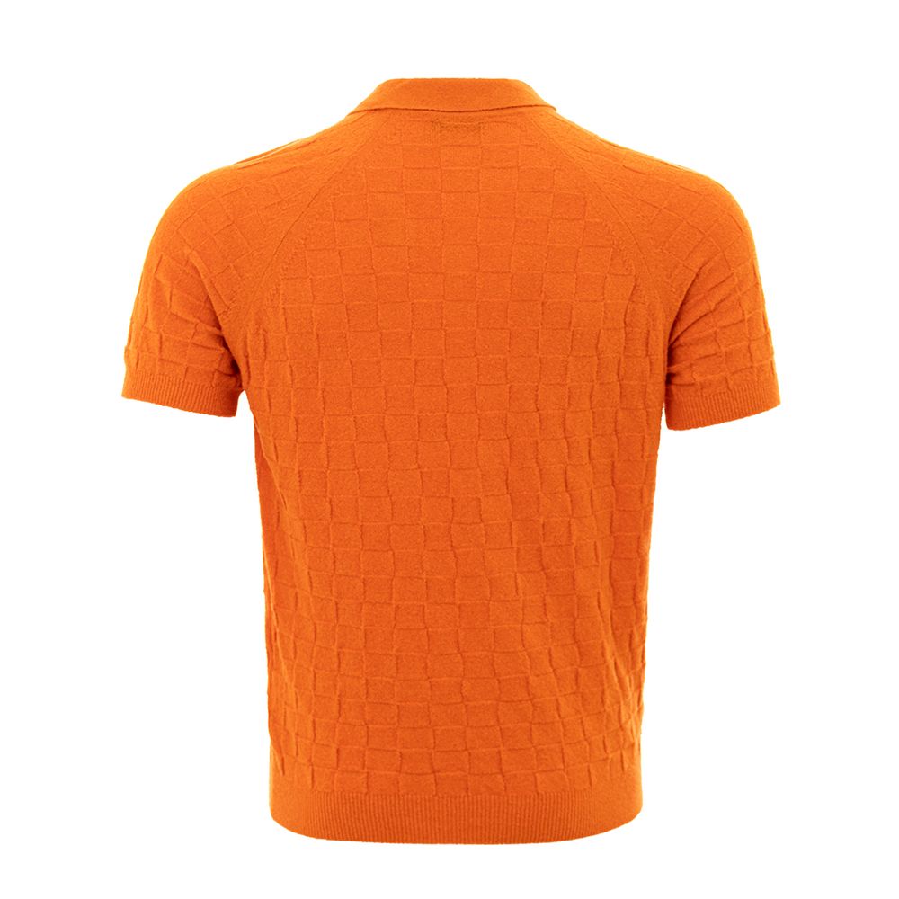 Gran Sasso Chic Orange Cotton Polo για τον Μοντέρνο Κύριο