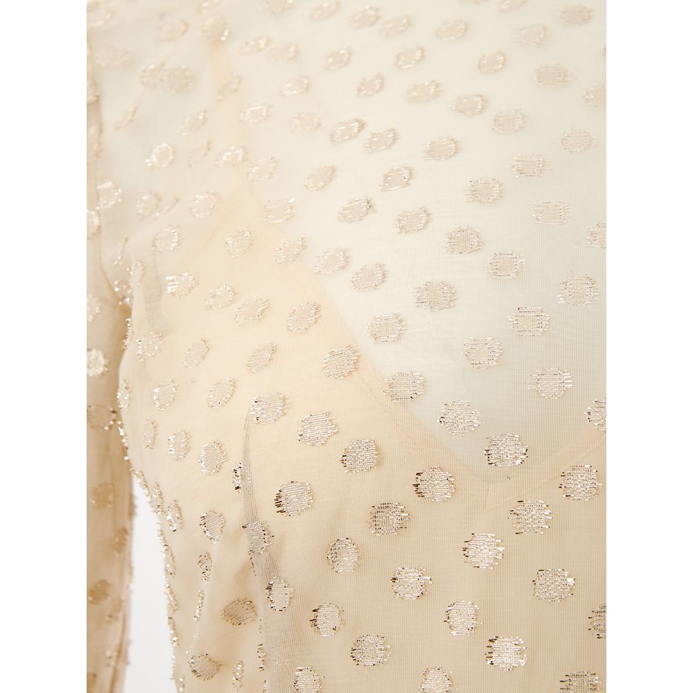 Φόρεμα Lardini Beige Cotton Elegance