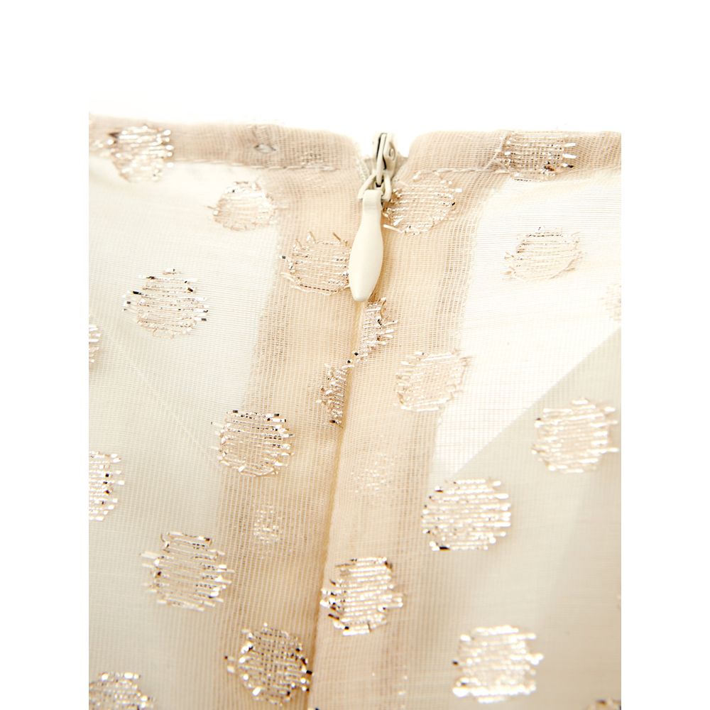 Φόρεμα Lardini Beige Cotton Elegance