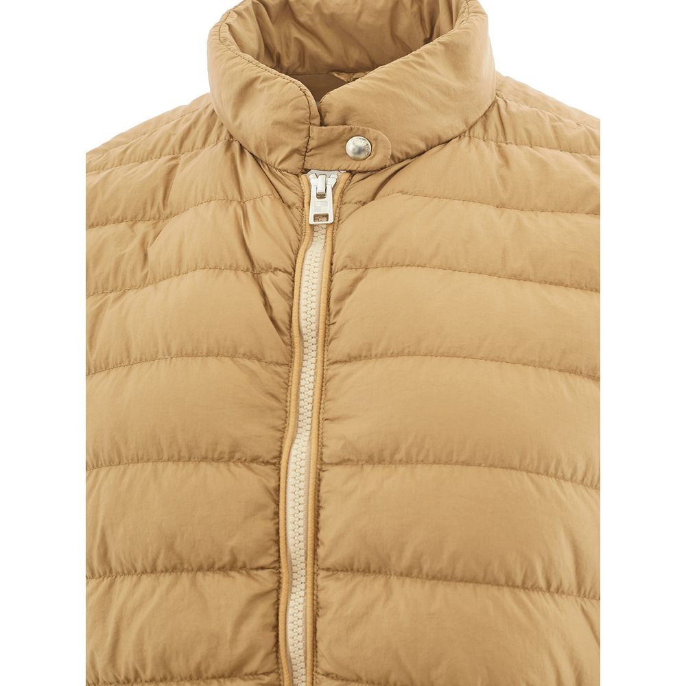 Χειμερινό παλτό Woolrich Beige Polyamide Chic