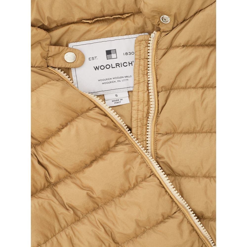 Χειμερινό παλτό Woolrich Beige Polyamide Chic