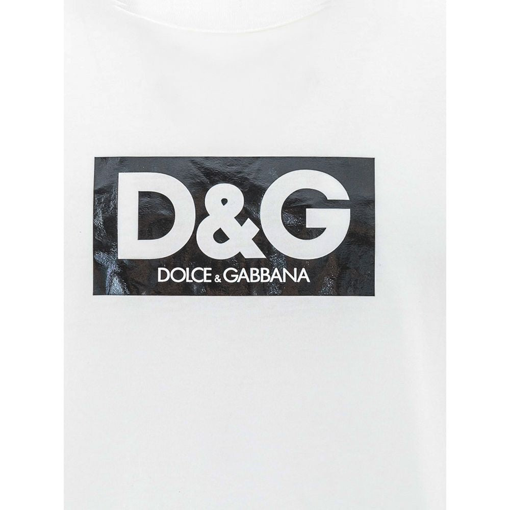 Μπλουζάκι από λευκό βαμβάκι Dolce & Gabbana