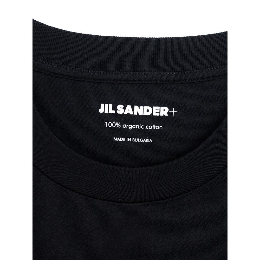 Μπλουζάκι Jil Sander Μαύρο Βαμβακερό Οργανικό