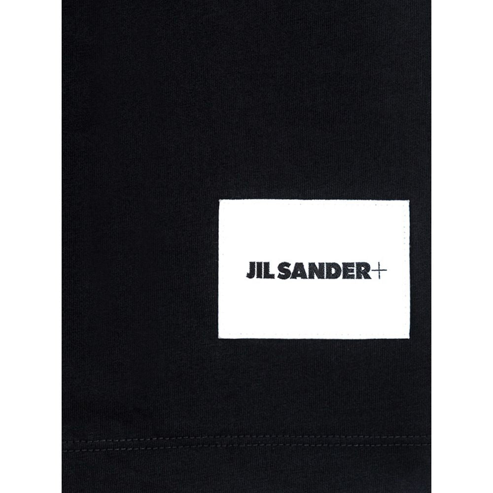 Μπλουζάκι Jil Sander Μαύρο Βαμβακερό Οργανικό