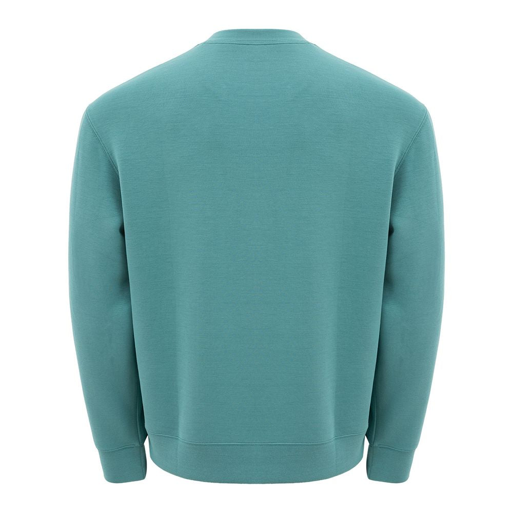 Armani Exchange Sleek Green Modal Crewneck πουλόβερ