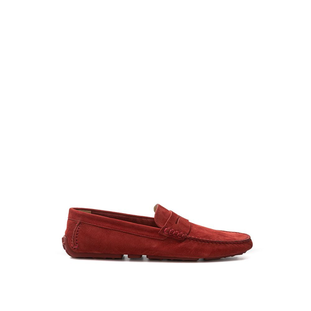 Bally Elegant Bordeaux Leather Loafers για άνδρες