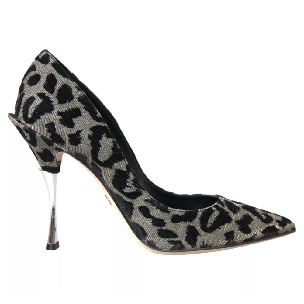 Αντλία Dolce &amp; Gabbana Grey Leather Di Calfskin Pump