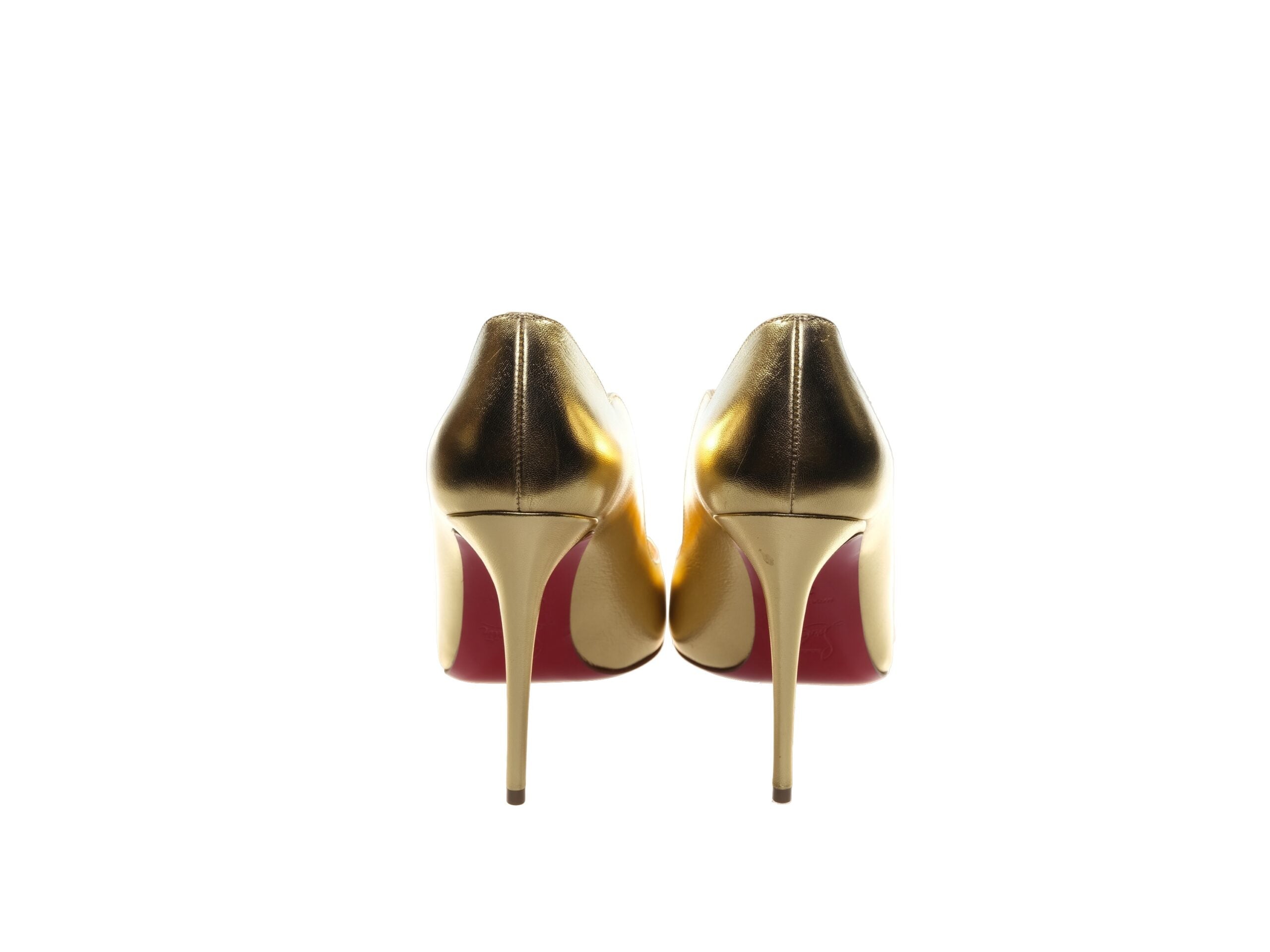 Christian Louboutin Hot Chick 100 Gold Αντλία ψηλοτάκουνου