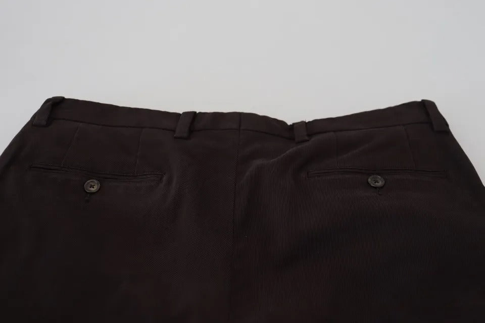 Dolce & Gabbana Brown Skinny Ανδρικό Stretch παντελόνι