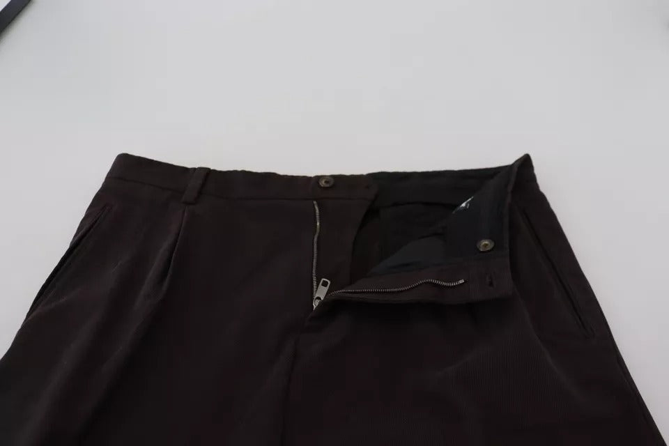 Dolce & Gabbana Brown Skinny Ανδρικό Stretch παντελόνι