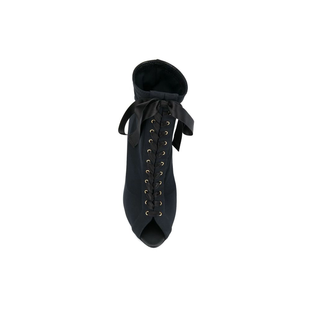 Dolce & Gabbana Black Nylon Boot