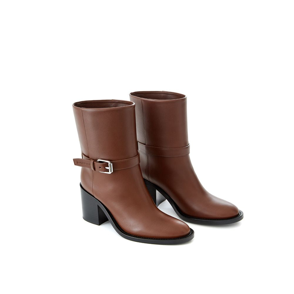 Δερμάτινο μποτάκι Burberry Brown