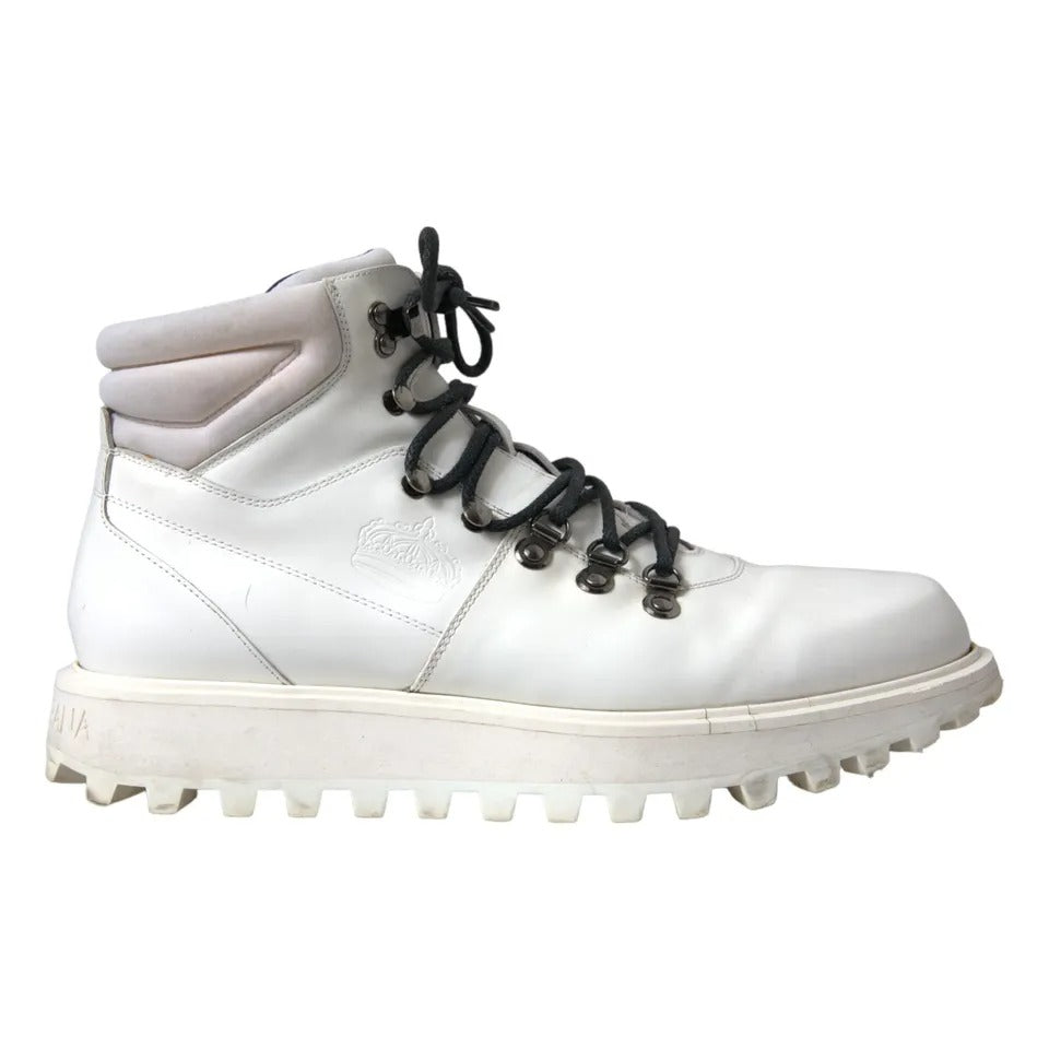 Ανδρικά παπούτσια Dolce &amp; Gabbana White Vulcano Trekking Ankle Boots