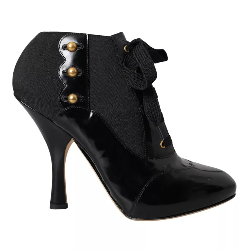 Παπούτσια Dolce &amp; Gabbana Black Jersey Stretch Boots