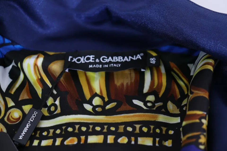 Πουλόβερ Dolce &amp; Gabbana Blue Heraldic Patch με ριγέ King Bee