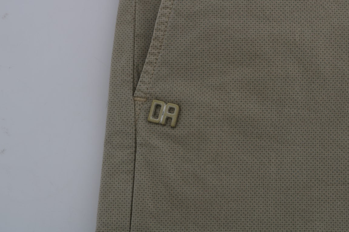 Daniele Alessandrini Beige Slim Fit Chinos για εκλεπτυσμένο στυλ