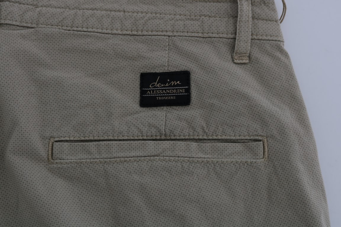 Daniele Alessandrini Beige Slim Fit Chinos για εκλεπτυσμένο στυλ