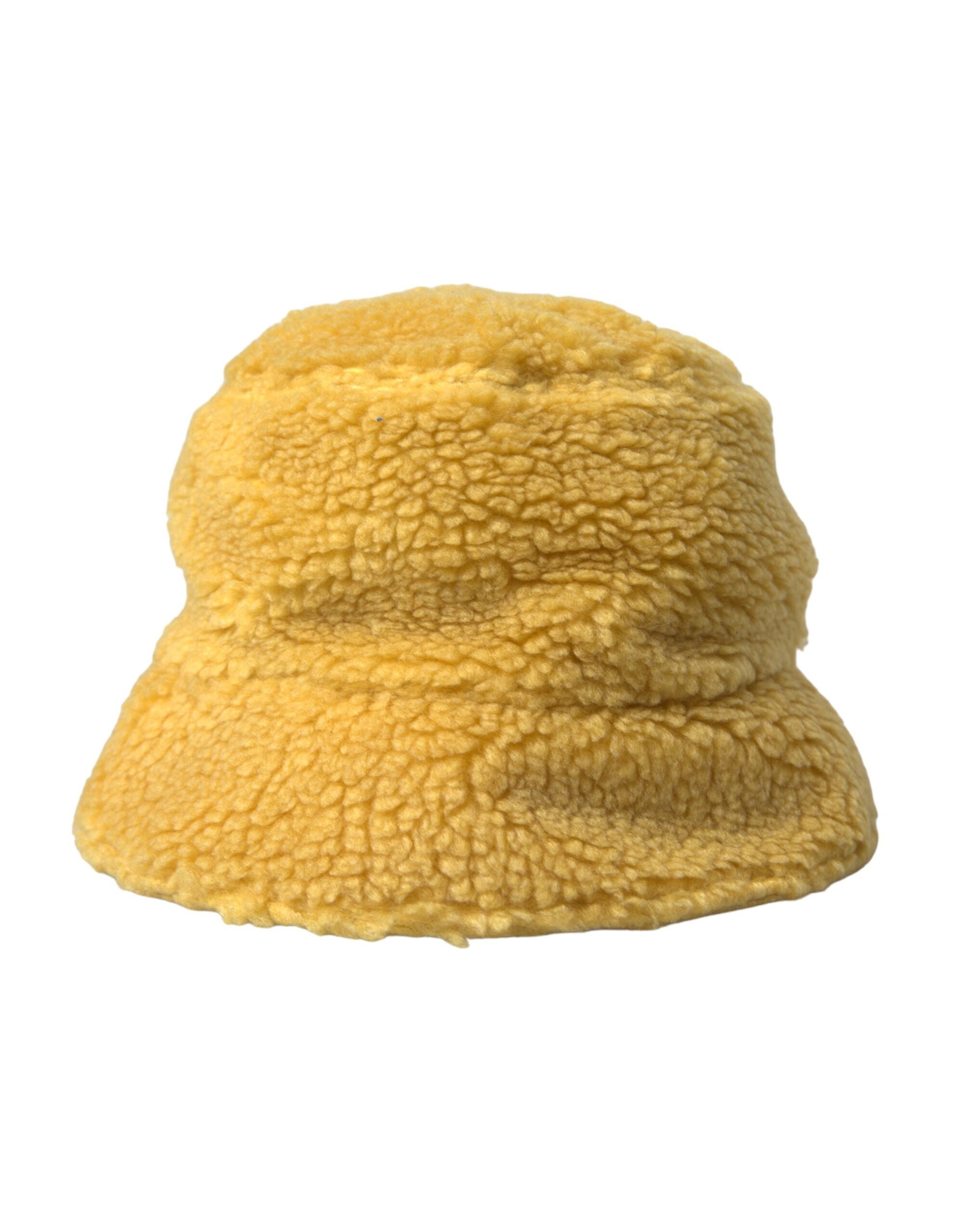 Ανδρικό καπέλο με γούνινο κουβά Dolce &amp; Gabbana Yellow Fluffy Fleece