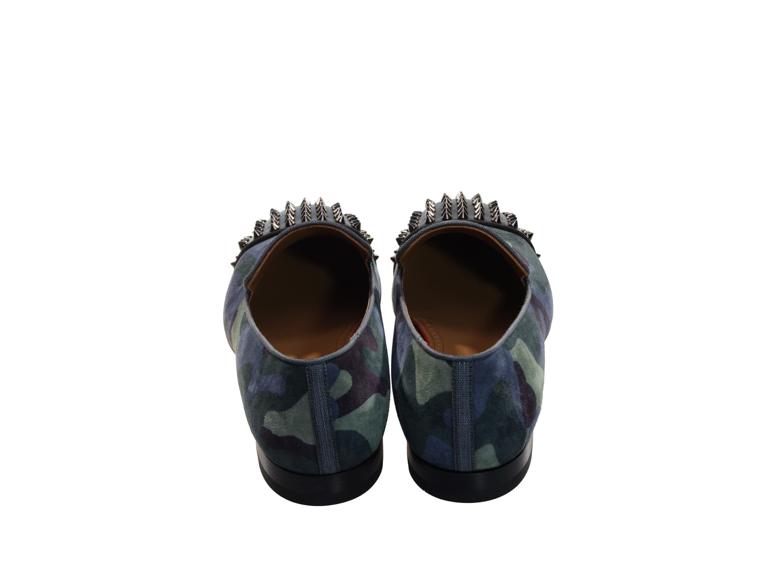 Christian Louboutin Spooky Flat Camouflage και Studded Slip On Shoes