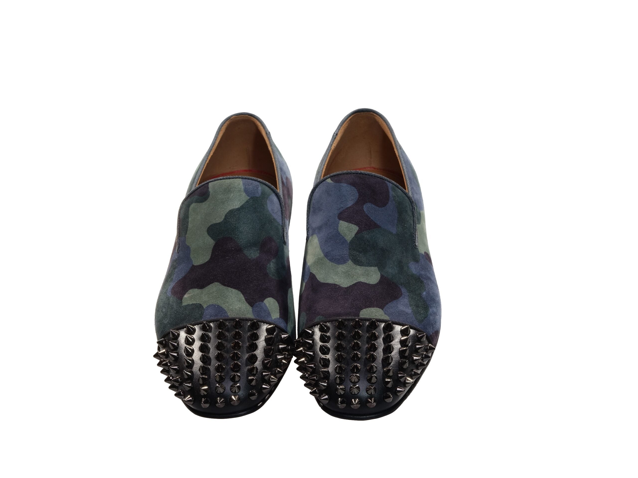 Christian Louboutin Spooky Flat Camouflage και Studded Slip On Shoes